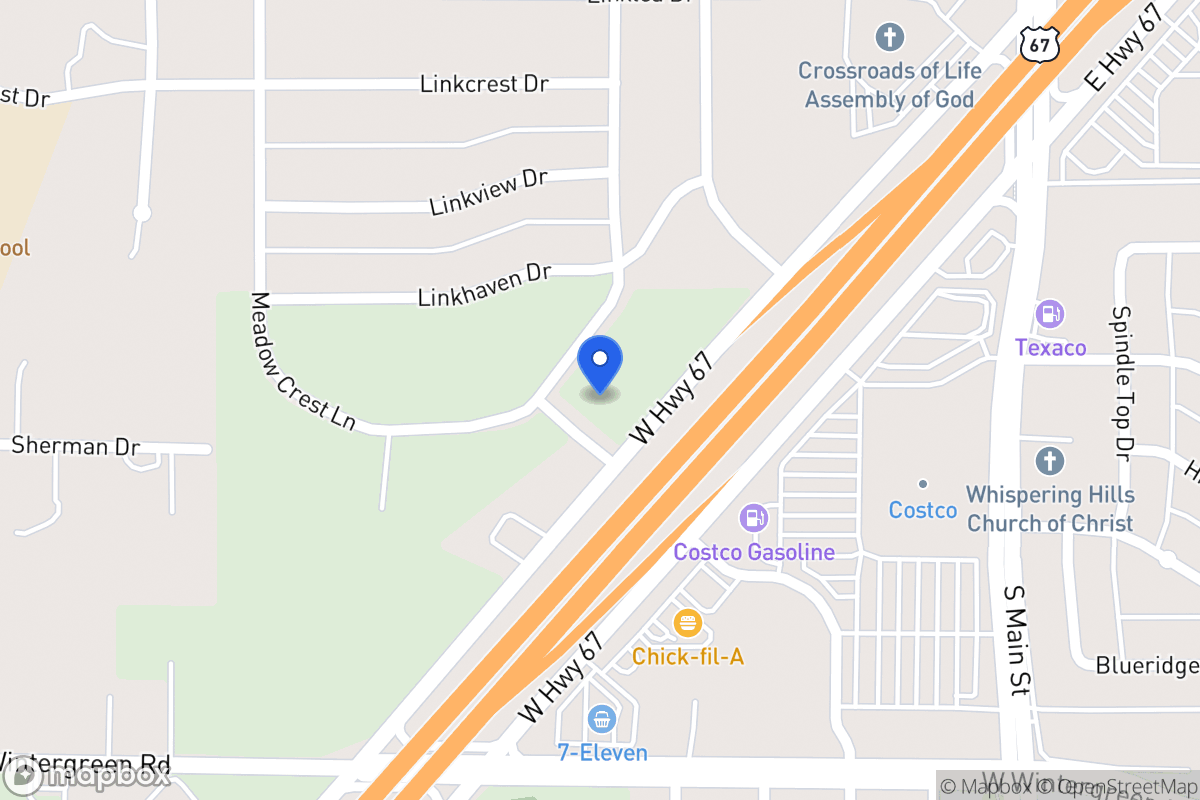 Map of 1210 Meadow Crest Ln