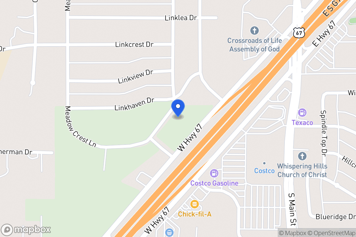 Map of 1212 Meadow Crest Ln