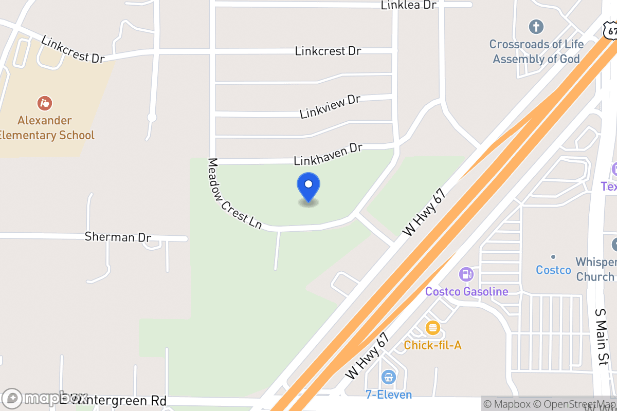 Map of 99999 Meadow Crest Ln