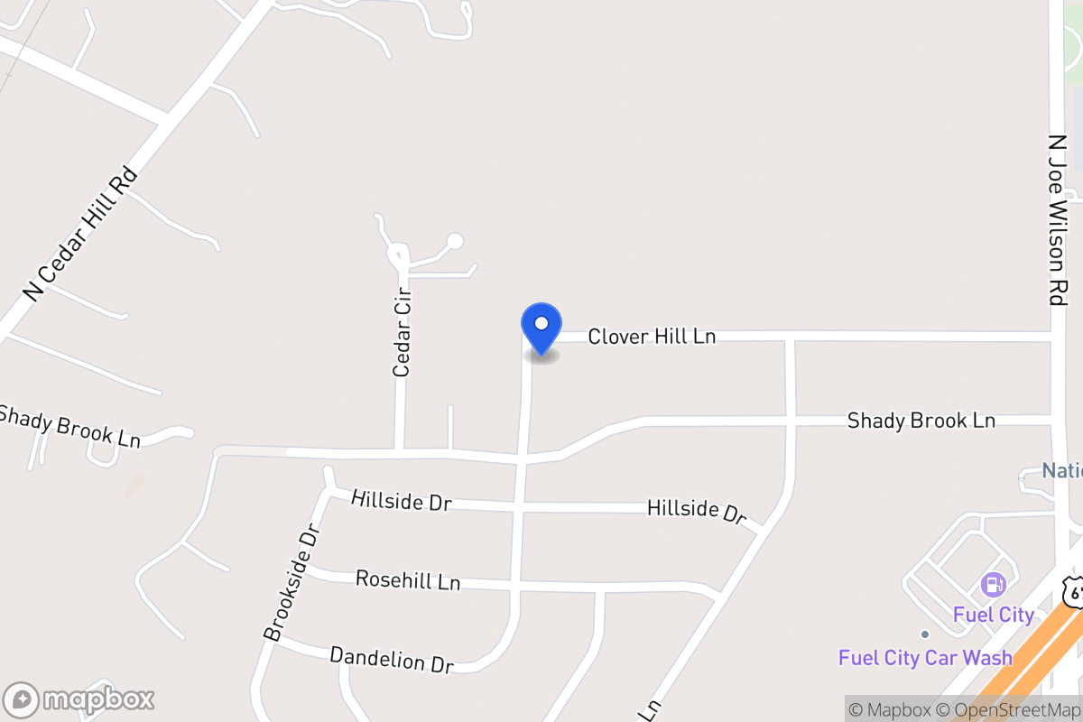 Map of 801 Clover Hill Ln