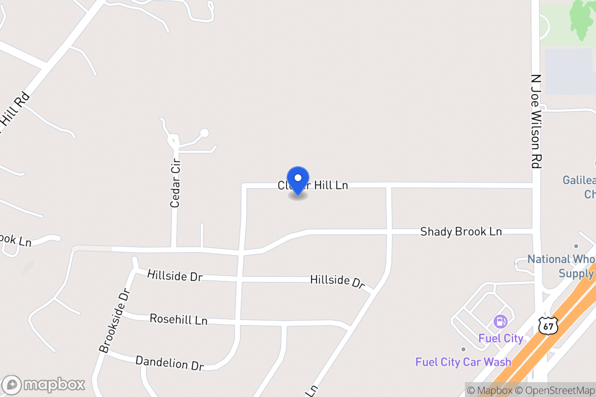 Map of 811 Clover Hill Ln