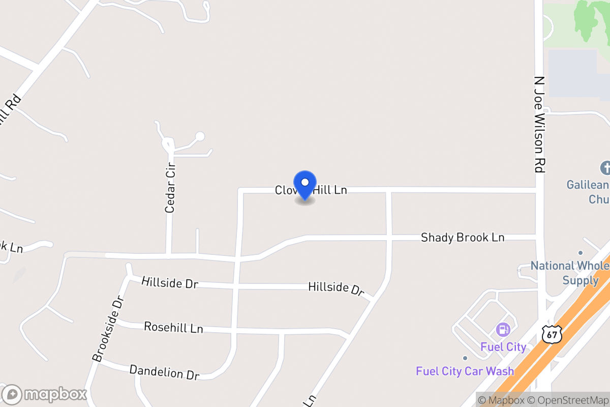 Map of 813 Clover Hill Ln