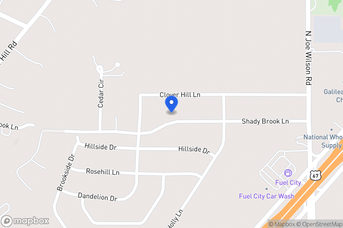 Map of 810 Shady Brook Ln