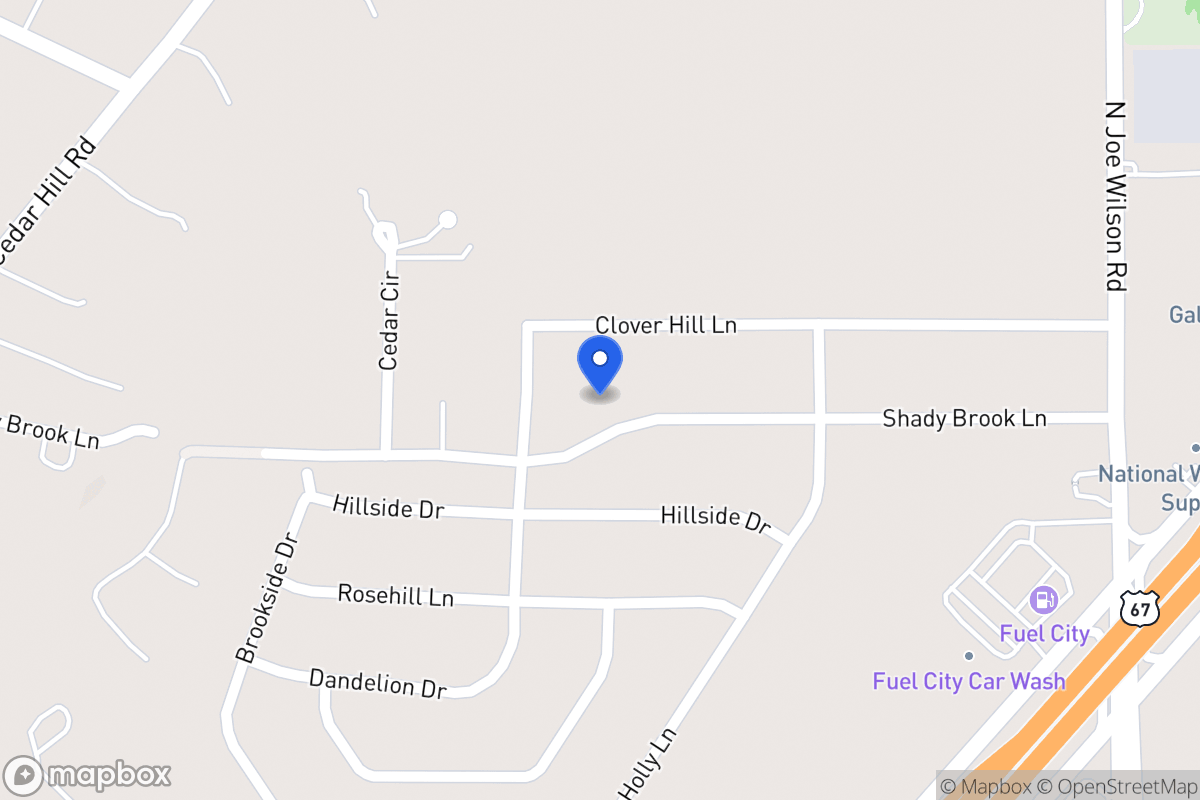 Map of 806 Shady Brook Ln
