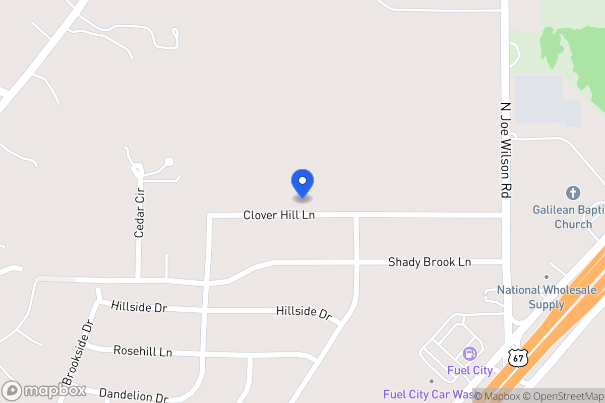 Map of 820 Clover Hill Ln