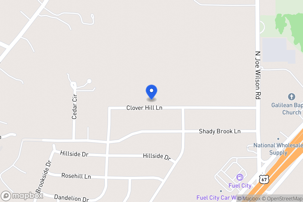 Map of 818 Clover Hill Ln