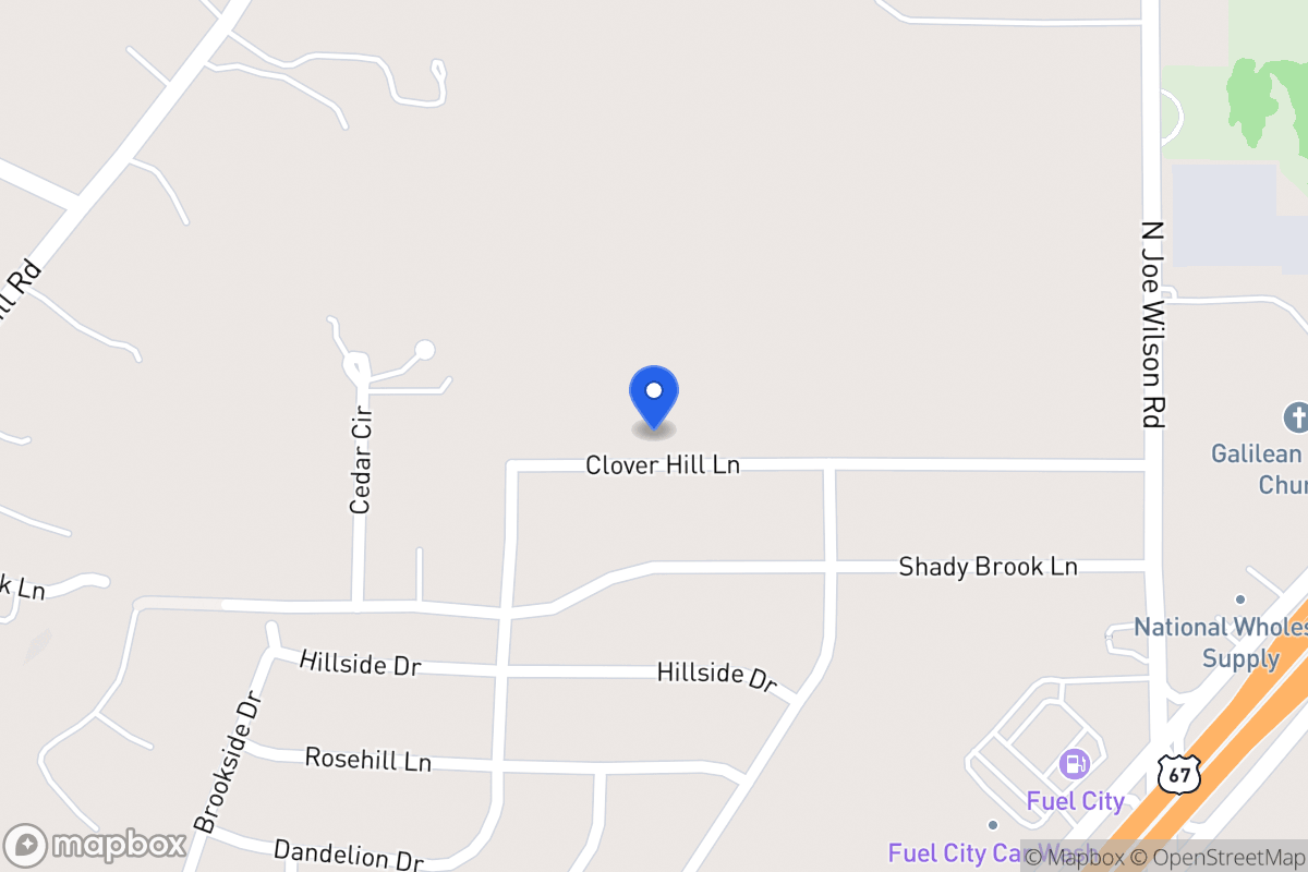Map of 814 Clover Hill Ln