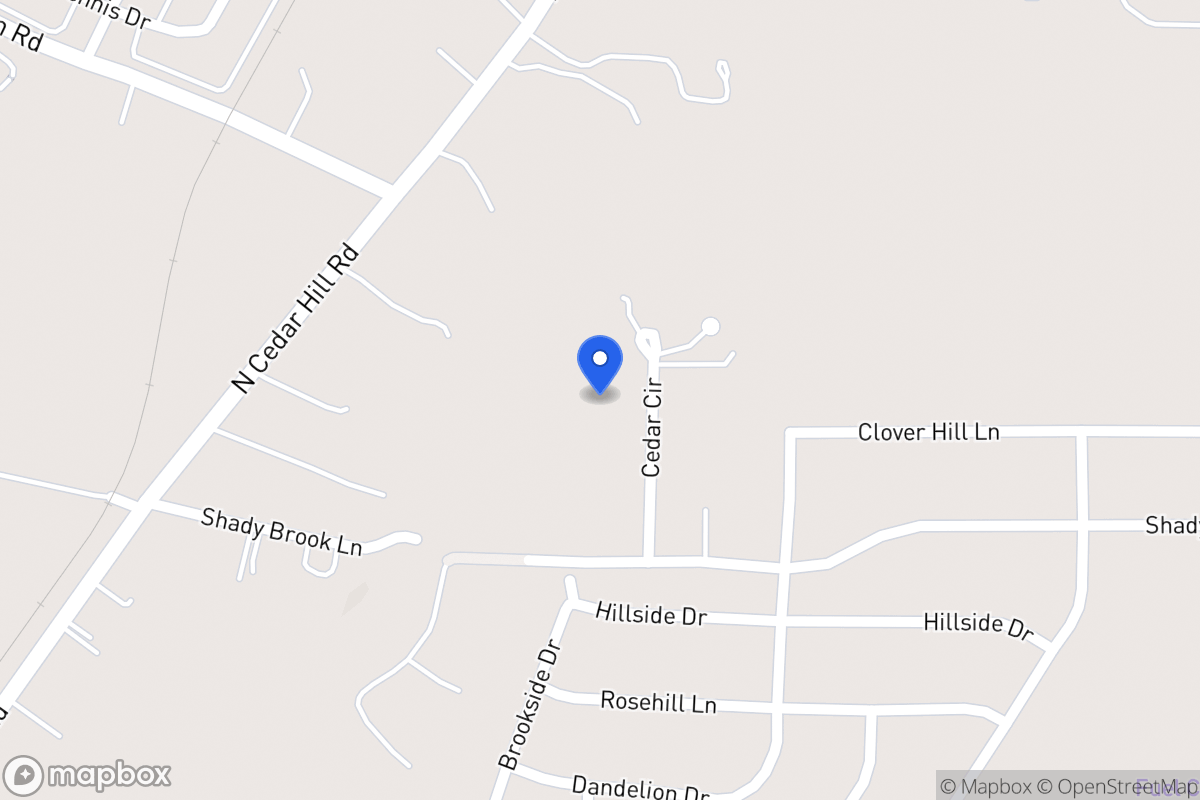 Map of 1235 Cedar Cir