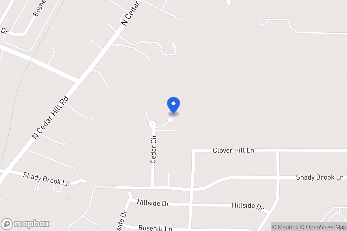Map of 1250 Cedar Cir