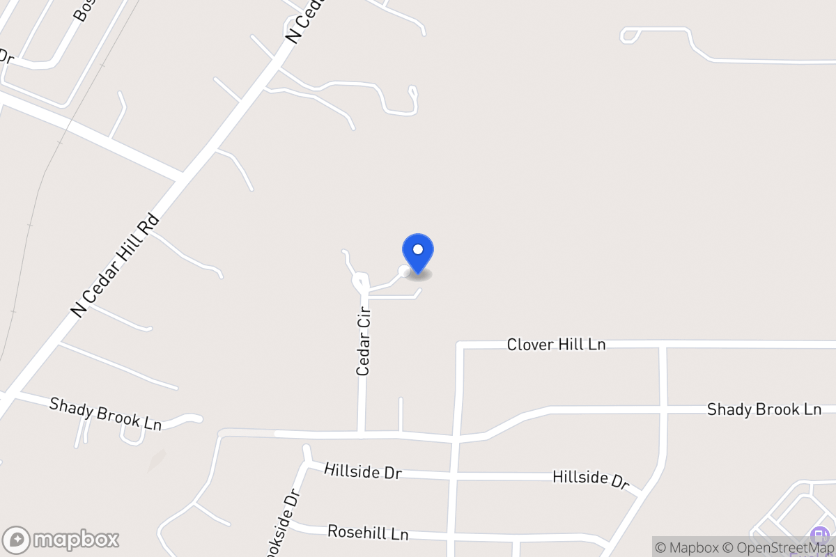 Map of 1245 Cedar Cir
