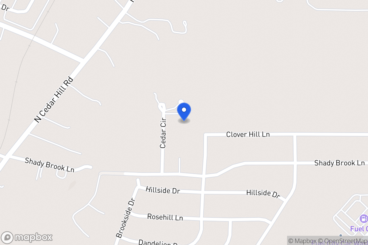 Map of 1208 Cedar Cir