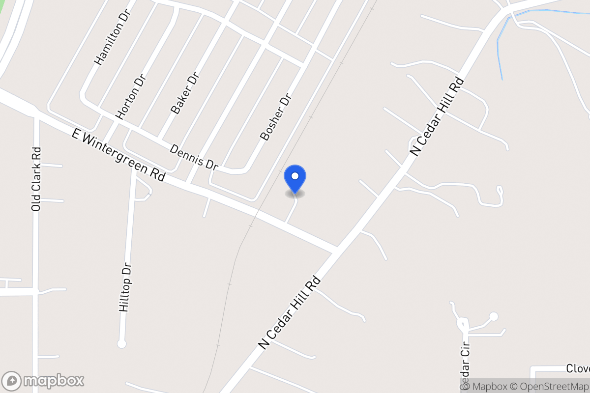 Map of 327 E Wintergreen Rd