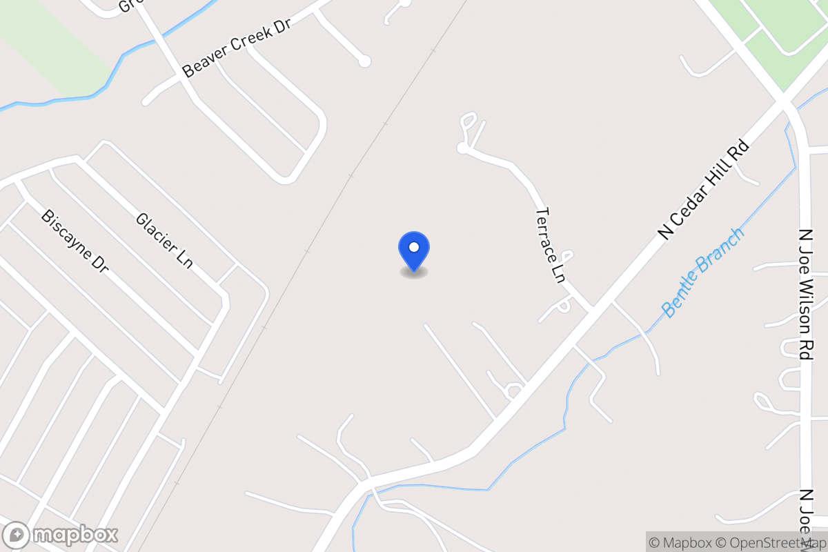 Map of 1515 N Cedar Hill Rd