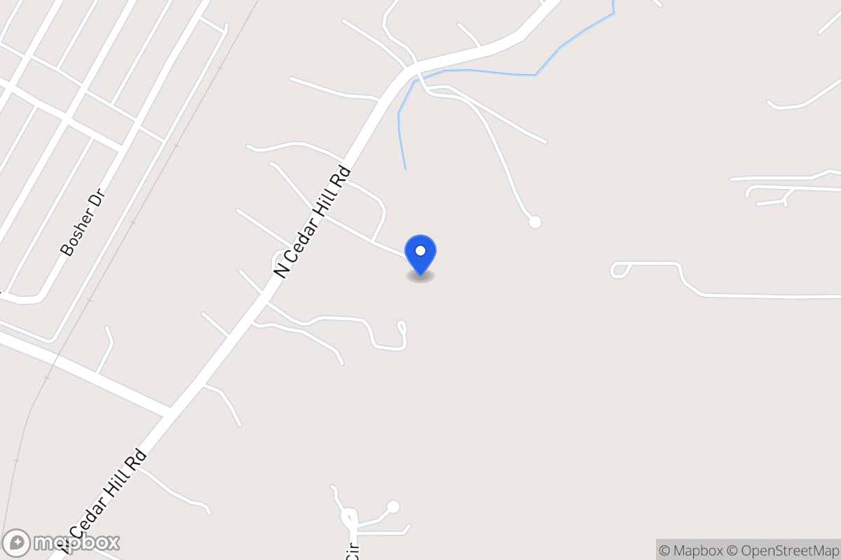 Map of 1408 N Cedar Hill Rd