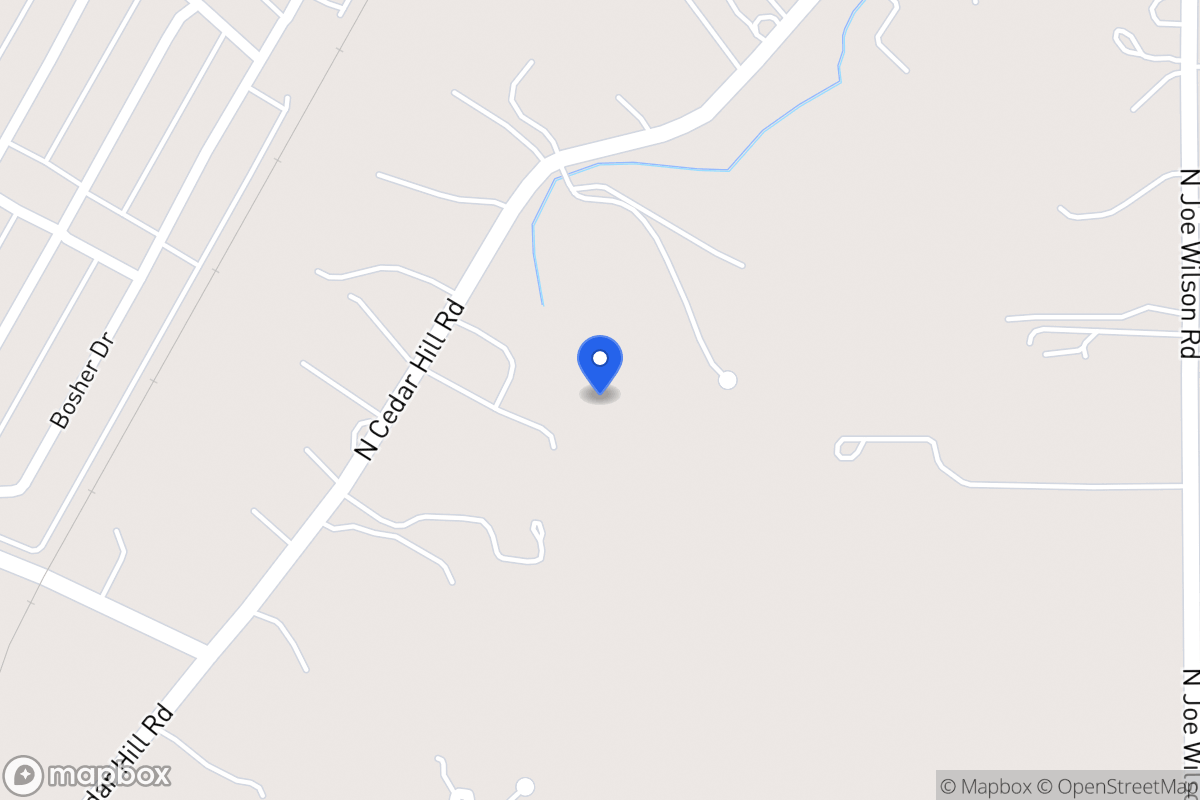 Map of 1412 N Cedar Hill Rd