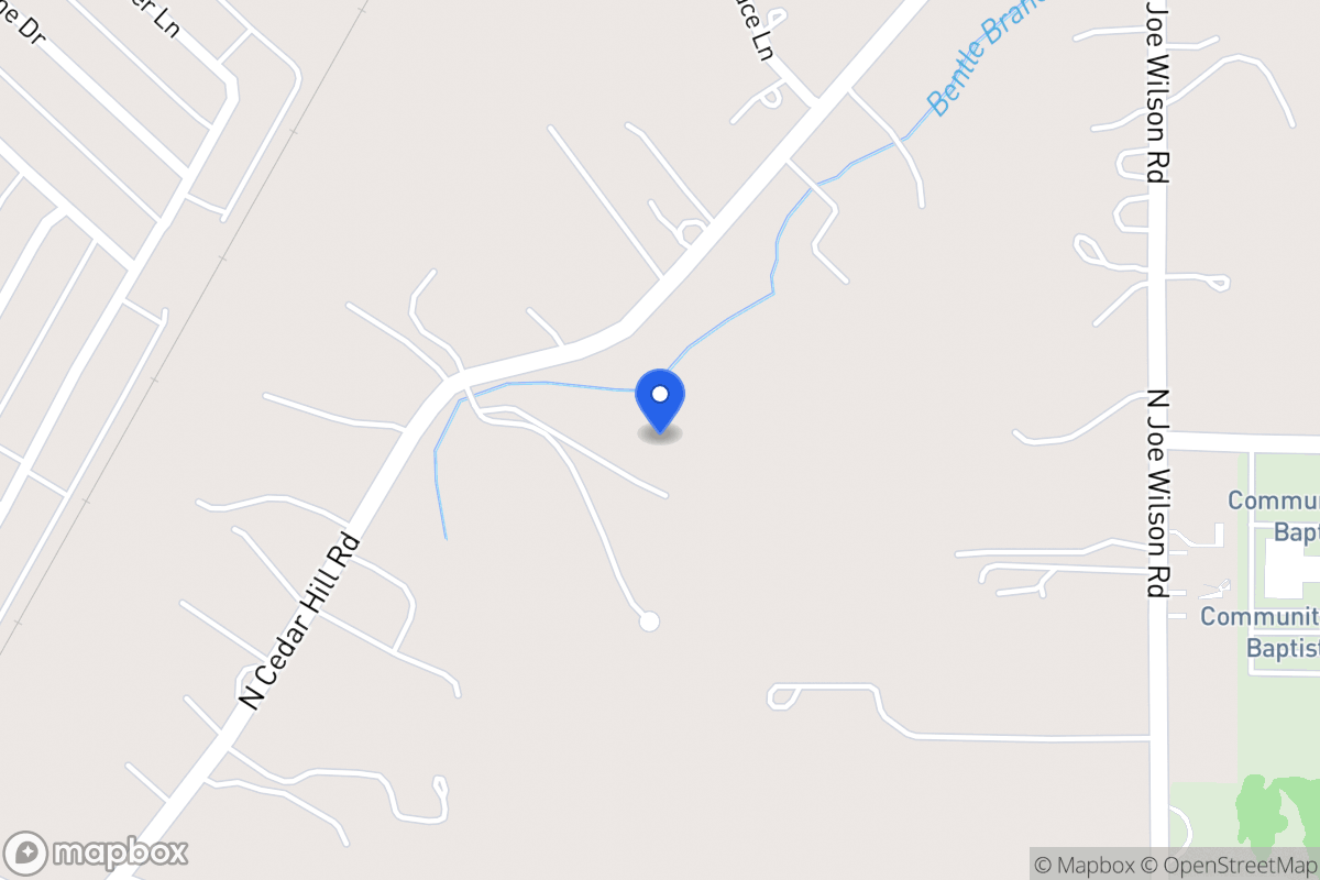 Map of 1448 N Cedar Hill Rd