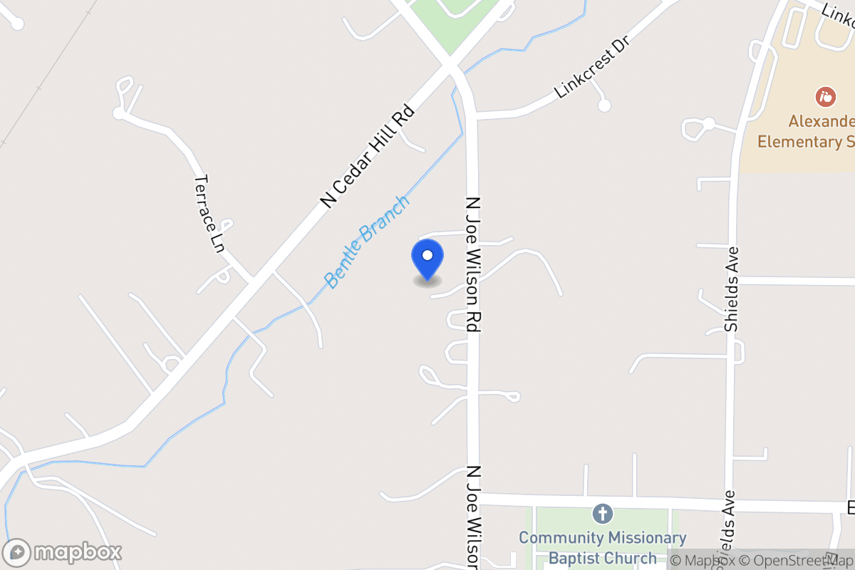 Map of 1515 N Joe Wilson Rd