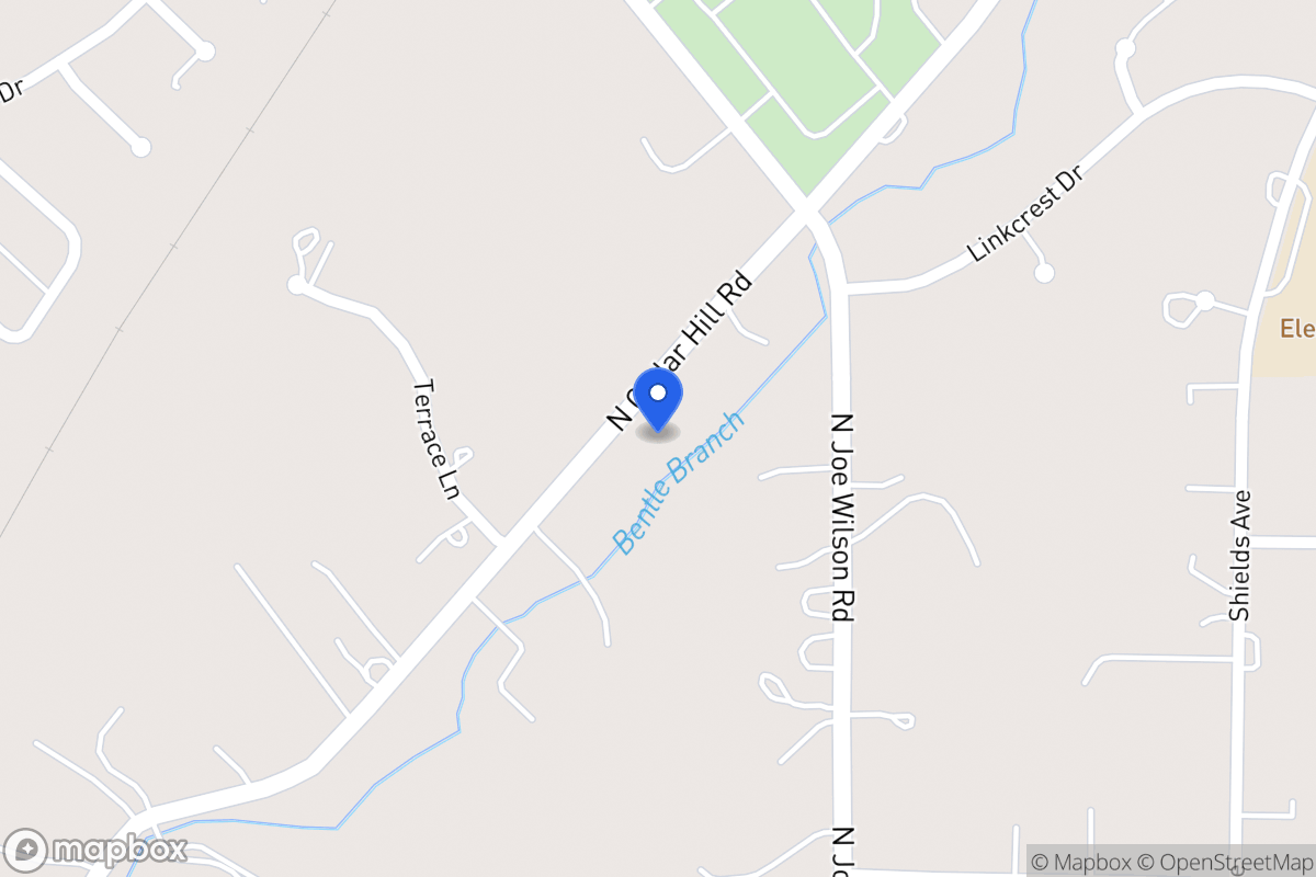 Map of 1552 N Cedar Hill Rd
