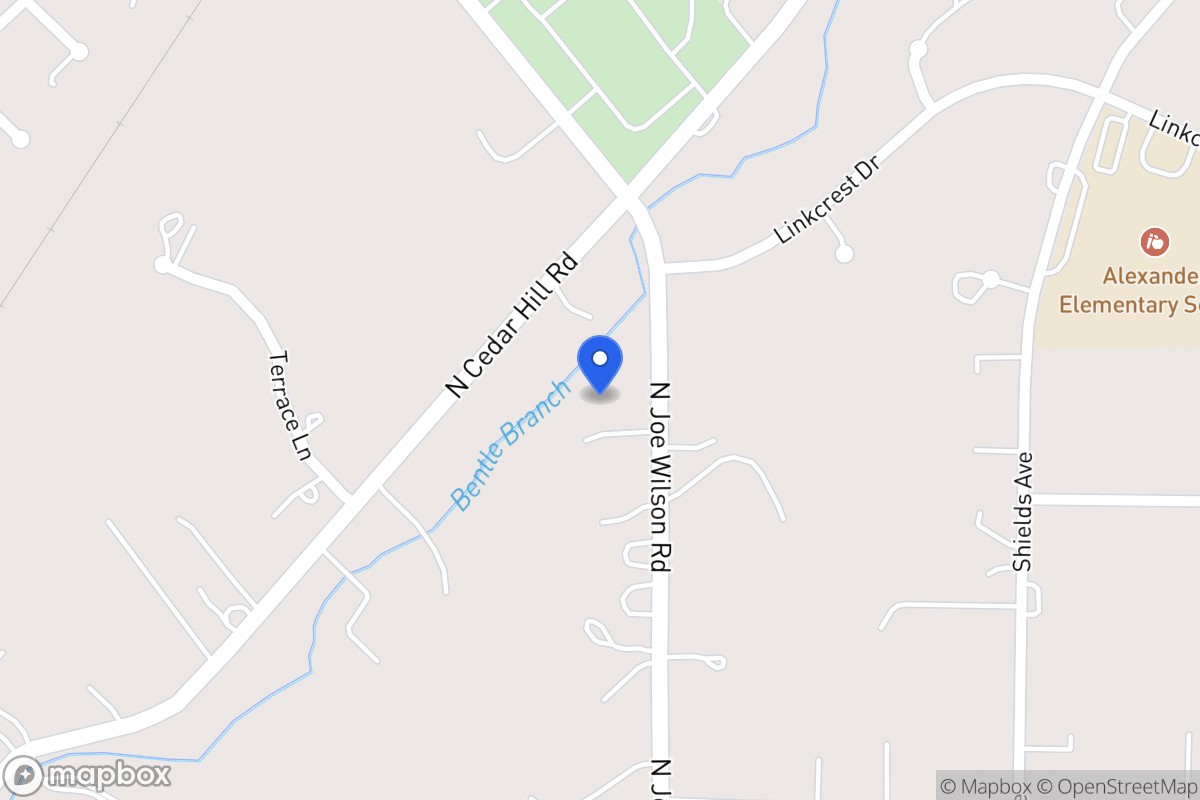 Map of 1545 N Joe Wilson Rd