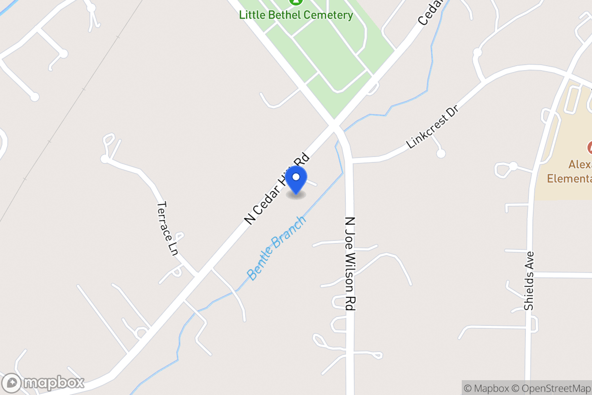 Map of 1564 N Cedar Hill Rd