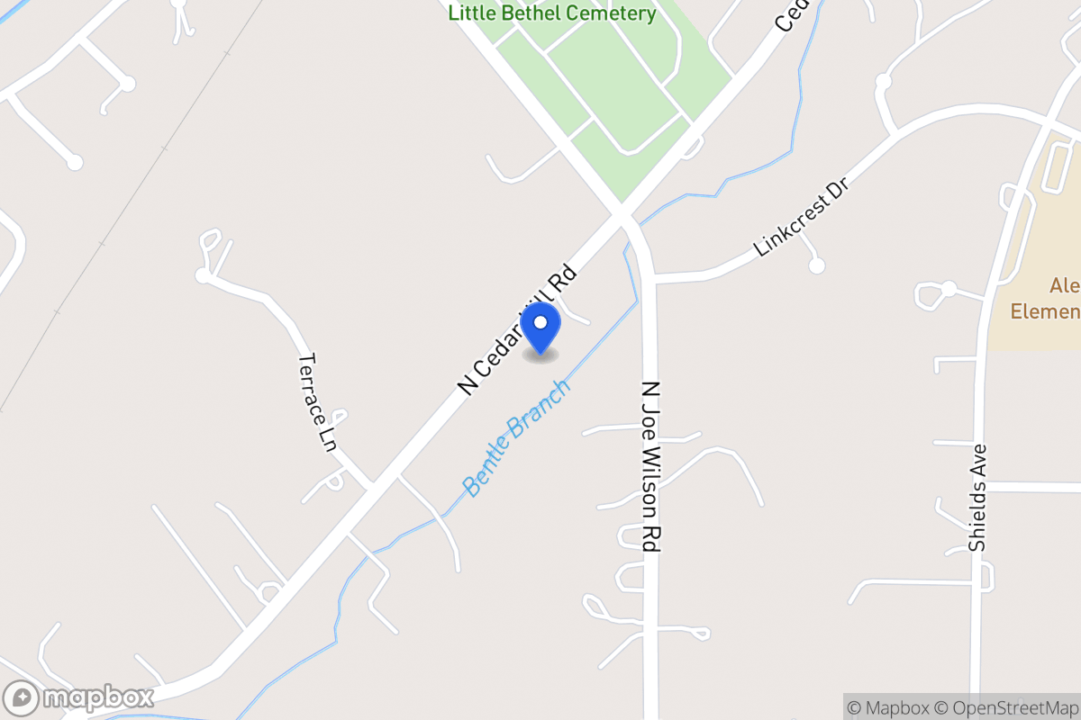 Map of 1562 N Cedar Hill Rd