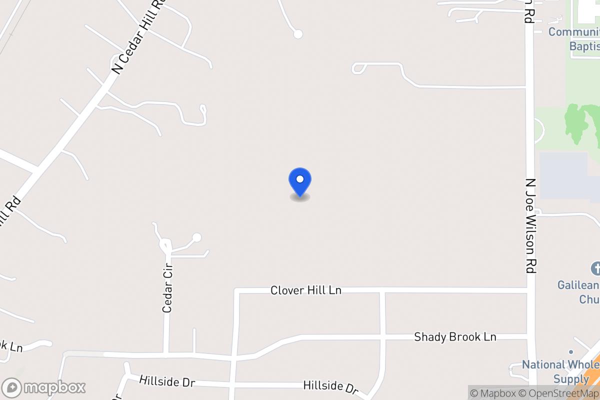 Map of 1 N Joe Wilson Rd