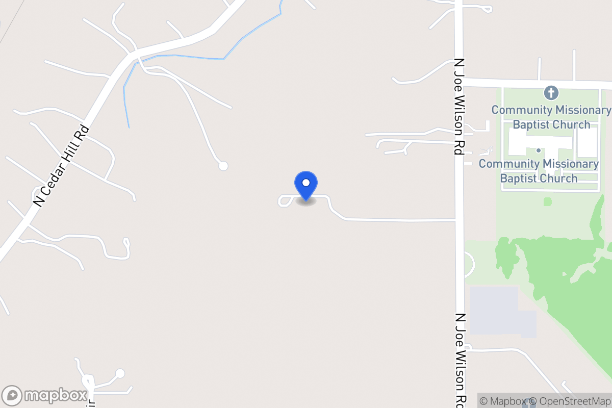 Map of 1401 N Joe Wilson Rd