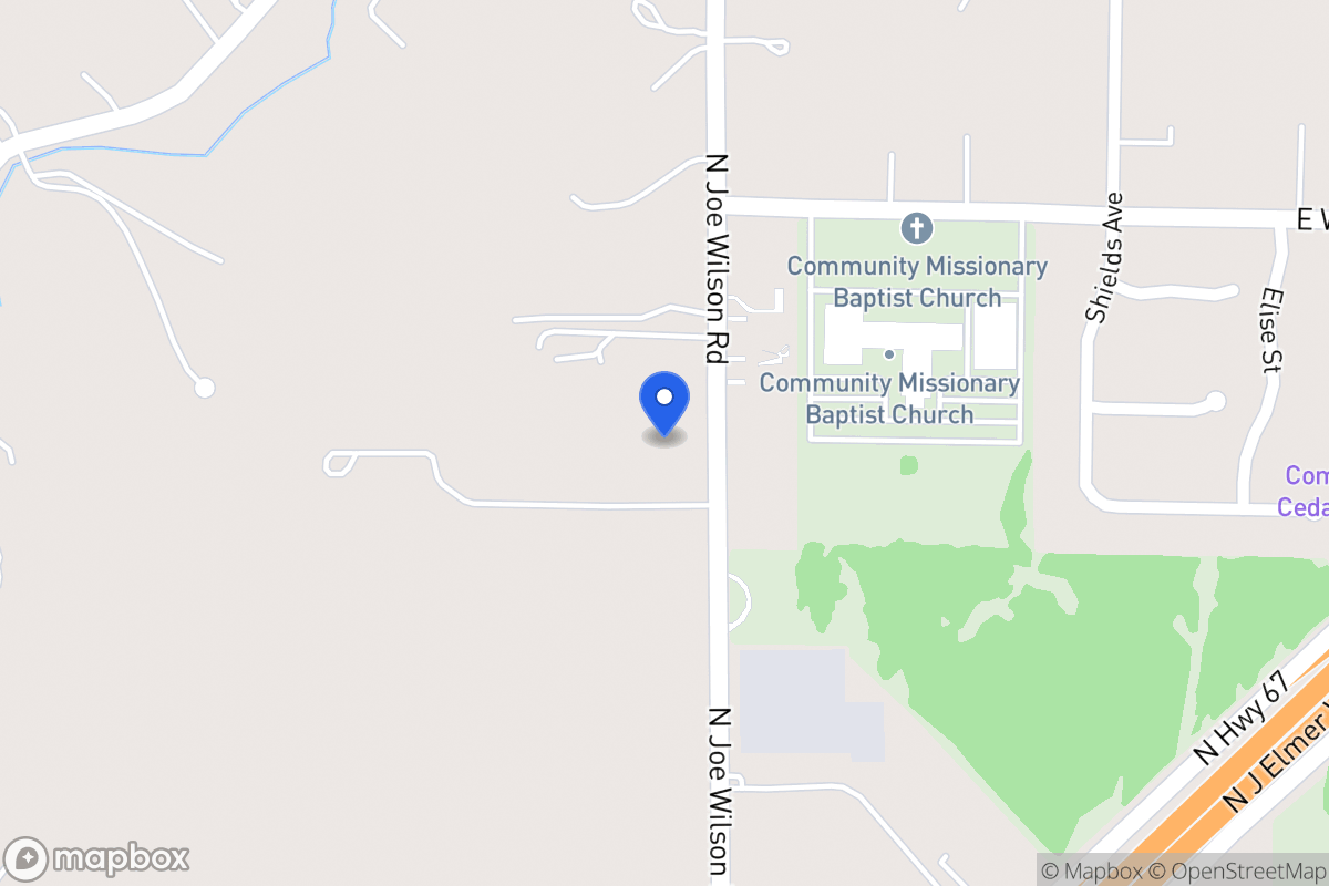 Map of 1407 N Joe Wilson Rd
