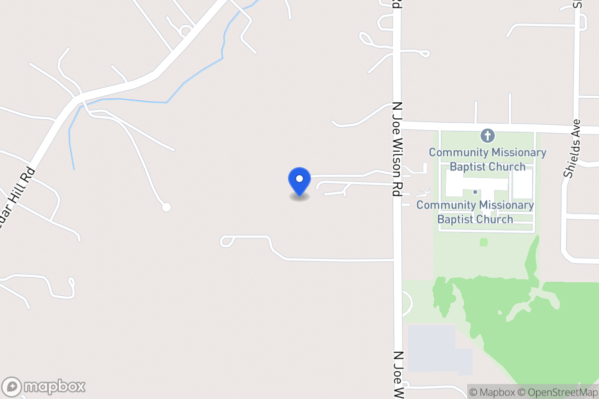 Map of 1413 N Joe Wilson Rd