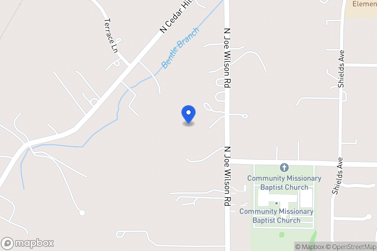 Map of 1455 N Joe Wilson Rd