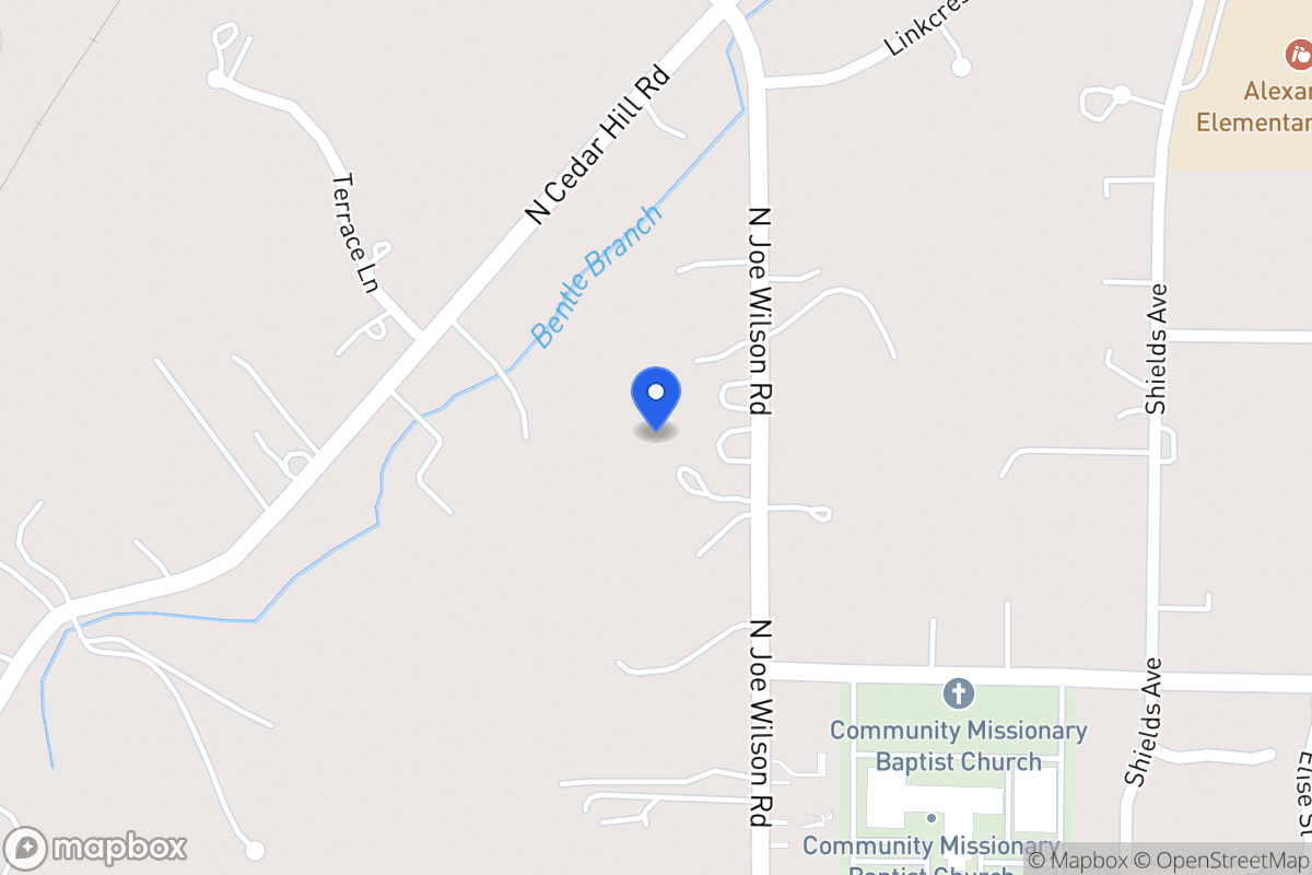 Map of 1501 N Joe Wilson Rd