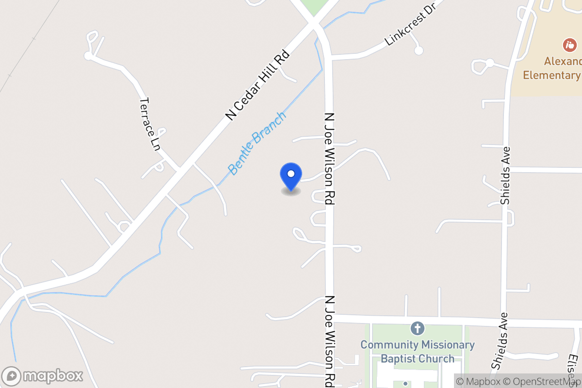 Map of 1507 N Joe Wilson Rd
