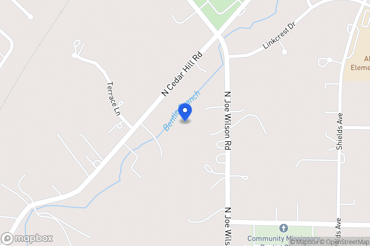 Map of 1531 N Joe Wilson Rd