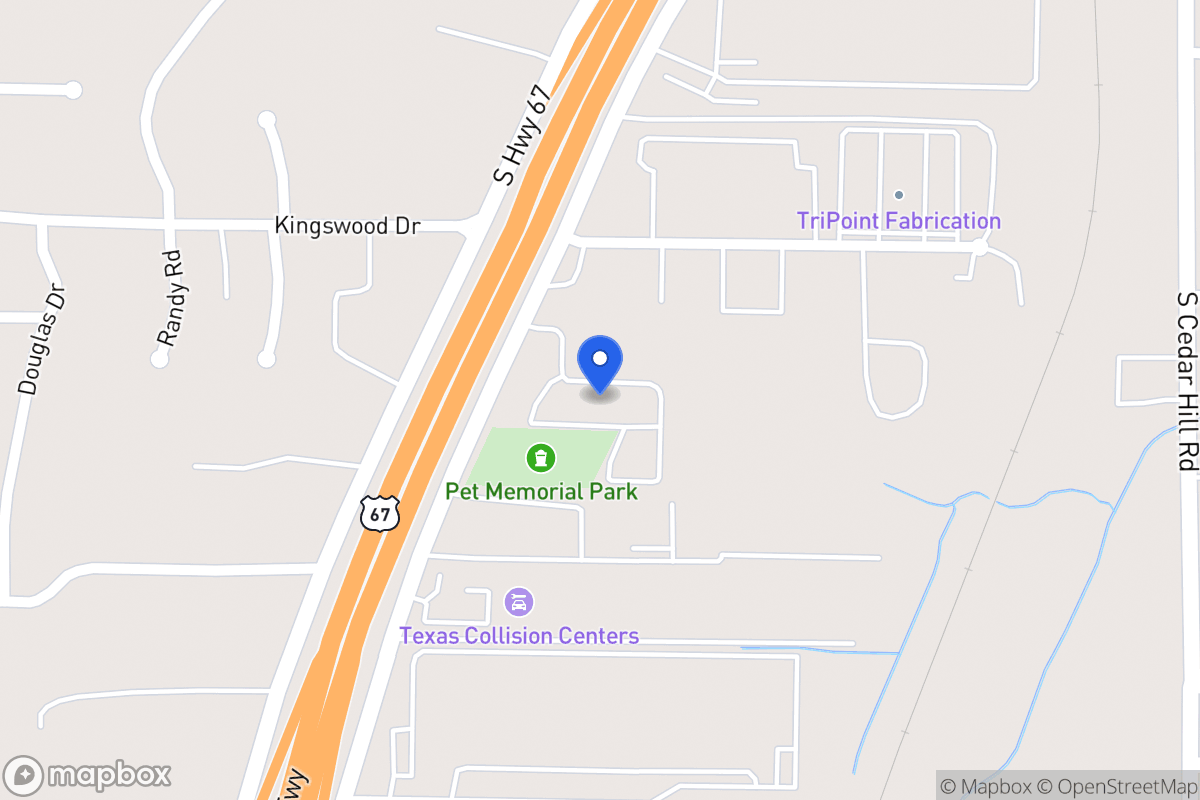 Map of 1150 S J Elmer Weaver Fwy