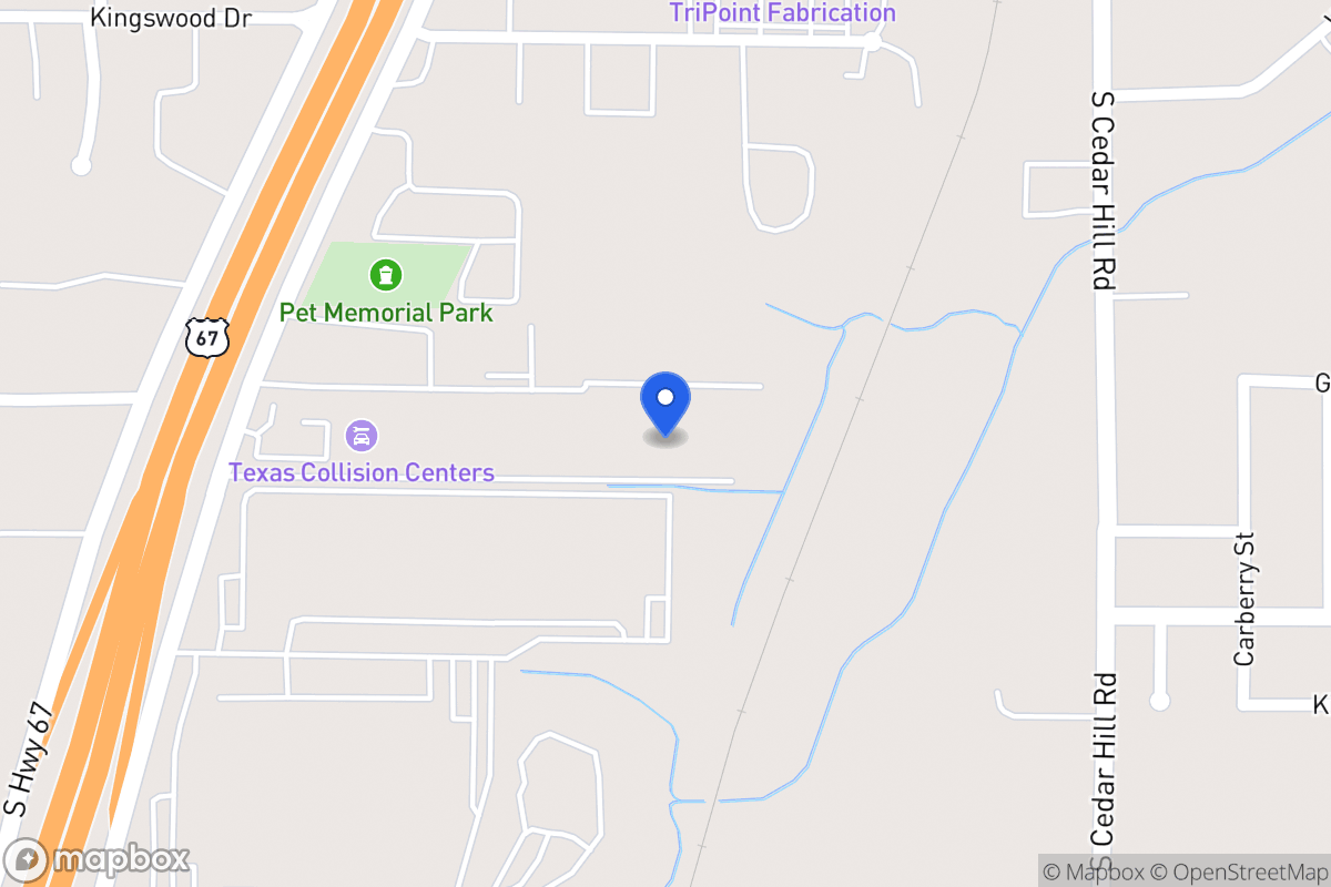 Map of 1109 Industrial Way