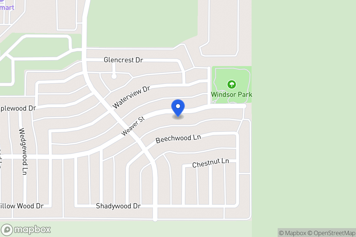 Map of 1136 Weaver St