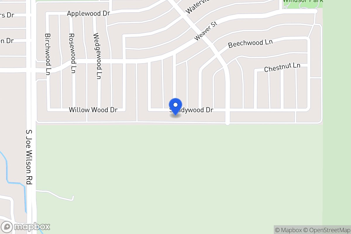 Map of 1020 Shadywood Dr