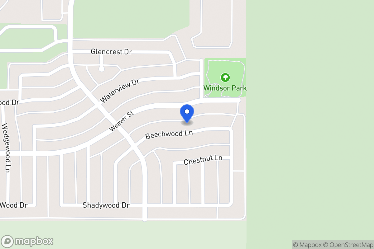Map of 1137 Beechwood Ln