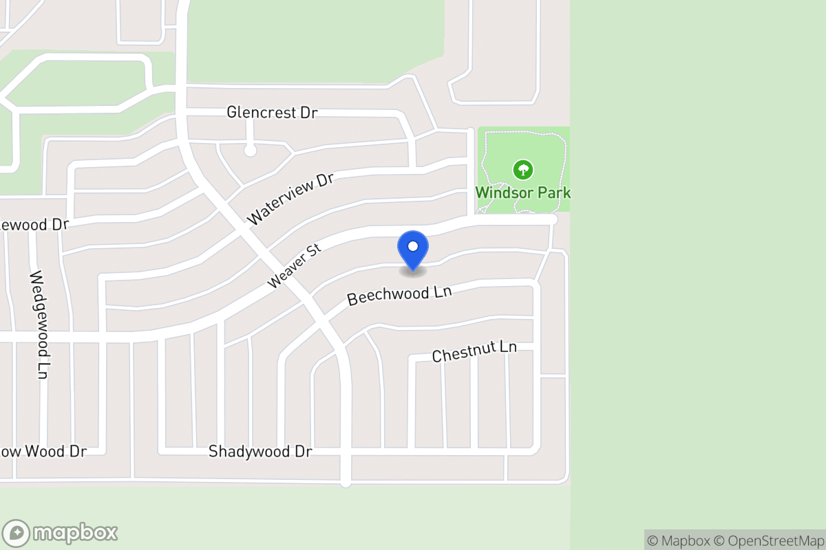 Map of 1129 Beechwood Ln
