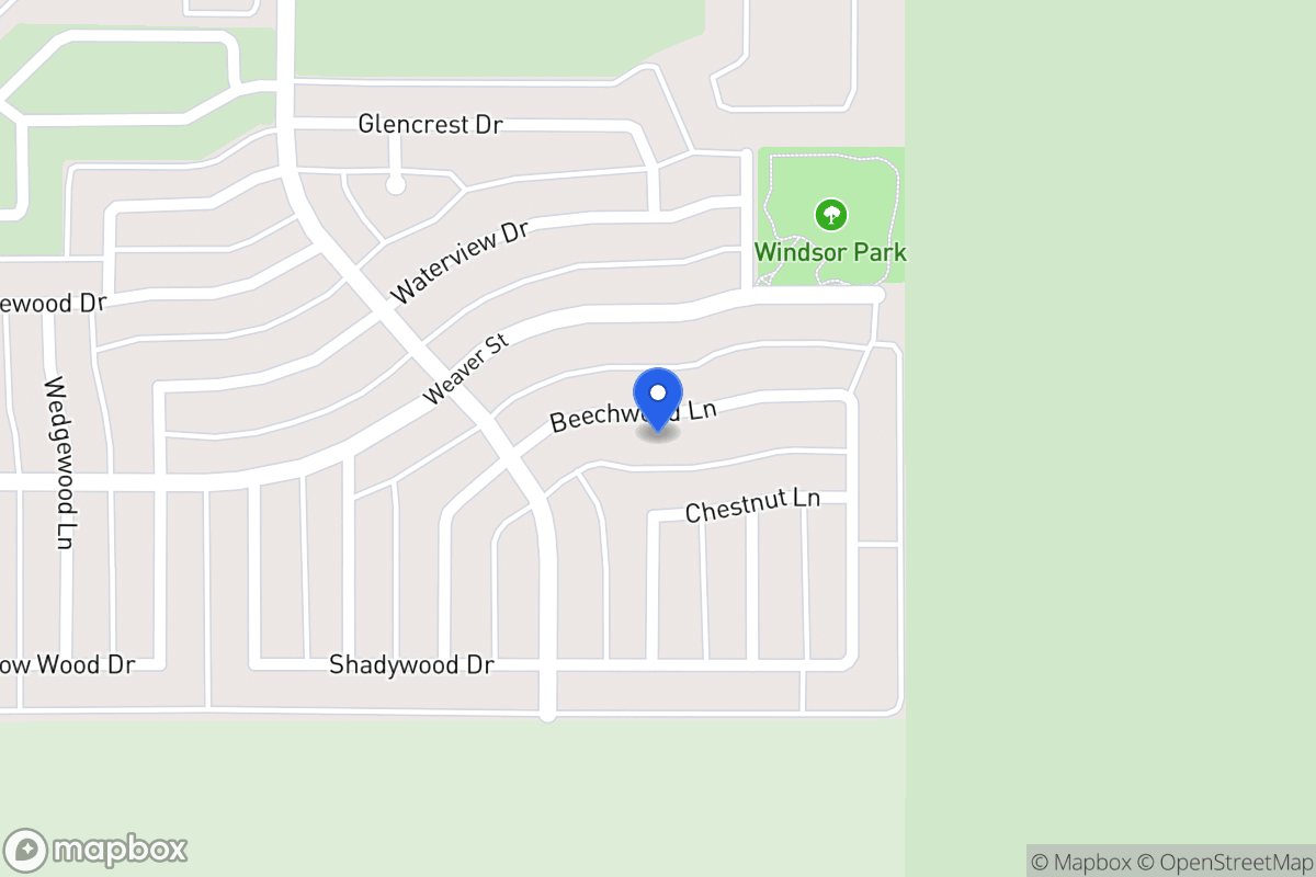 Map of 1128 Beechwood Ln