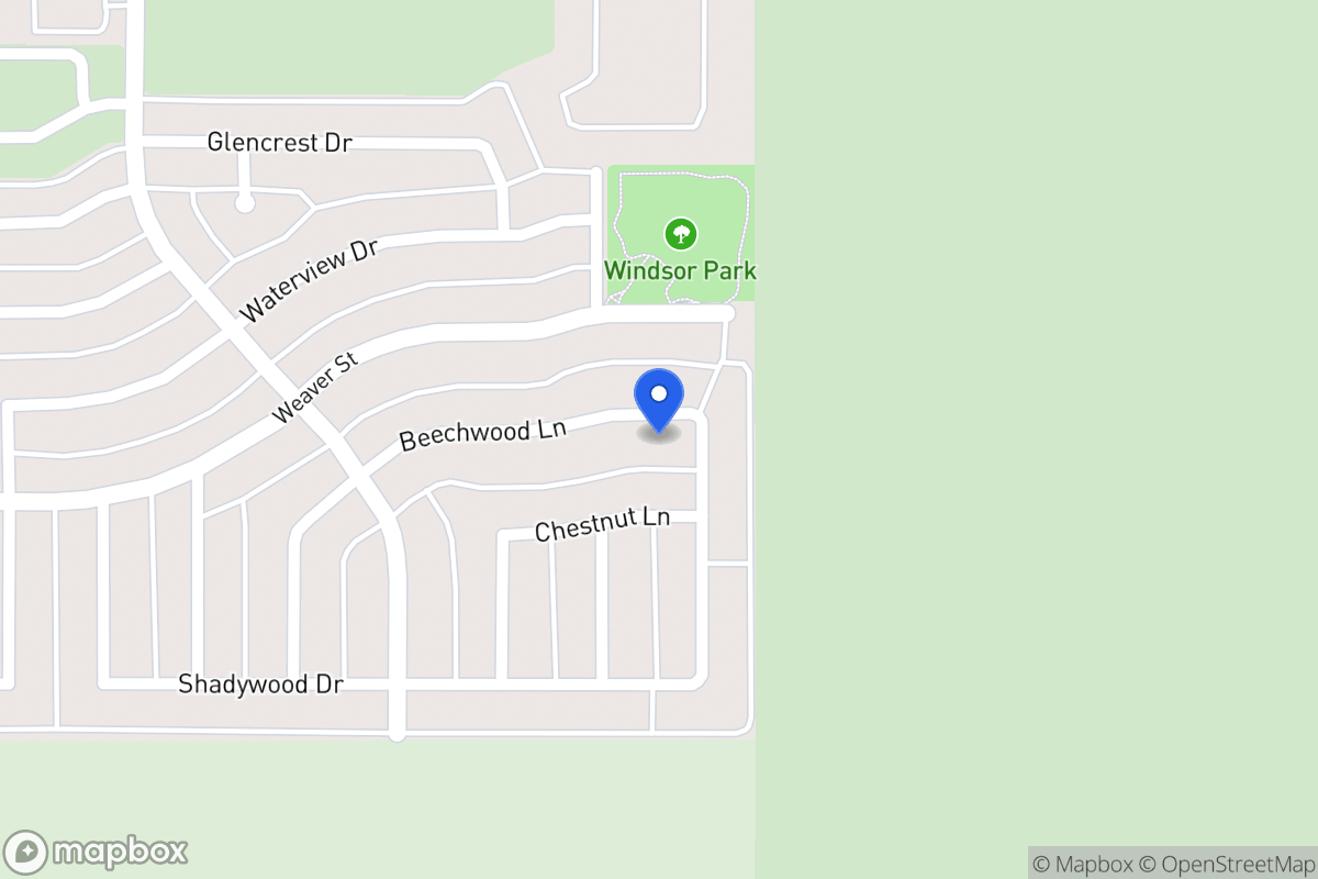 Map of 1158 Beechwood Ln