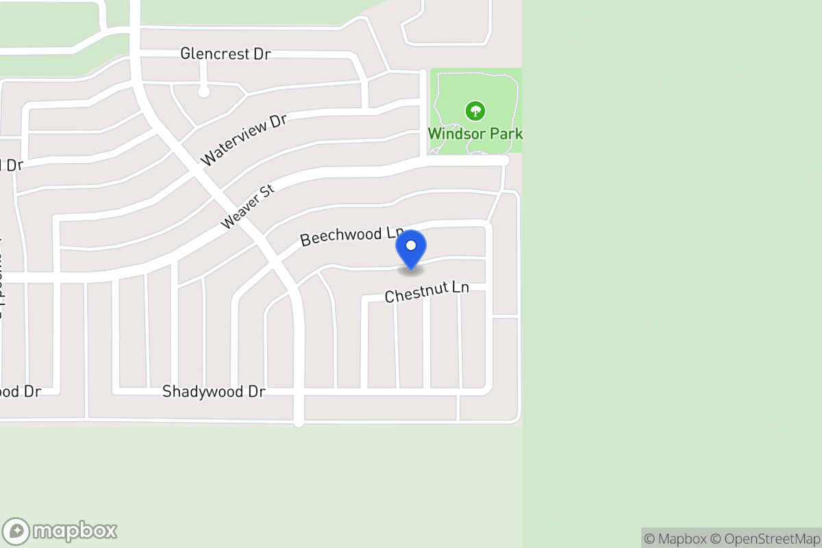 Map of 1117 Chestnut Ln