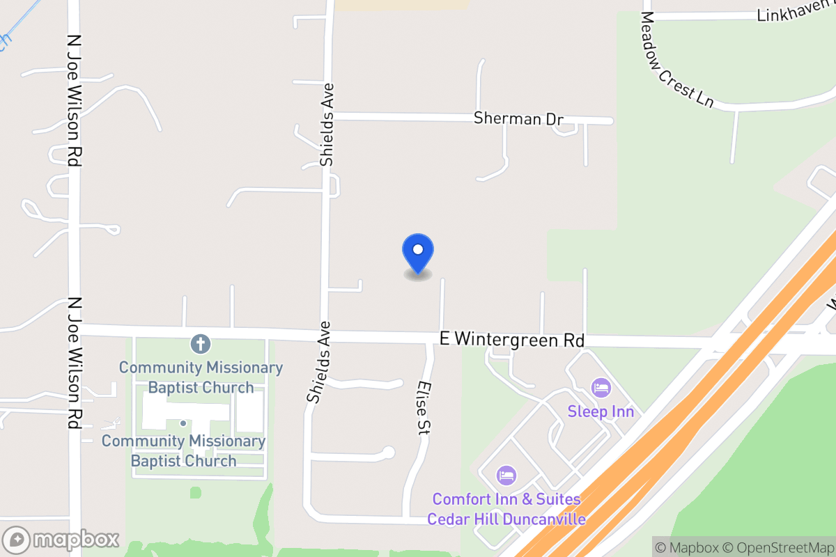 Map of 1015 E Wintergreen Rd
