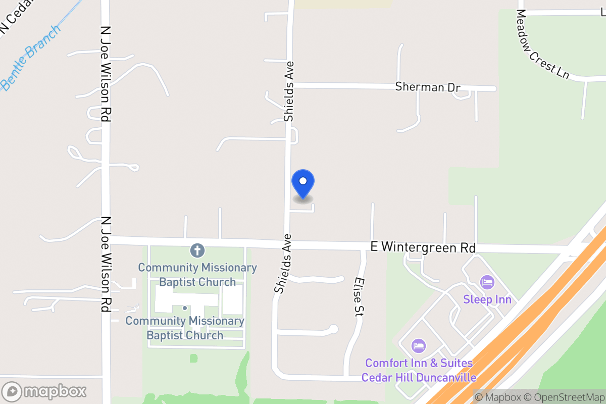 Map of 1005 E Wintergreen Rd