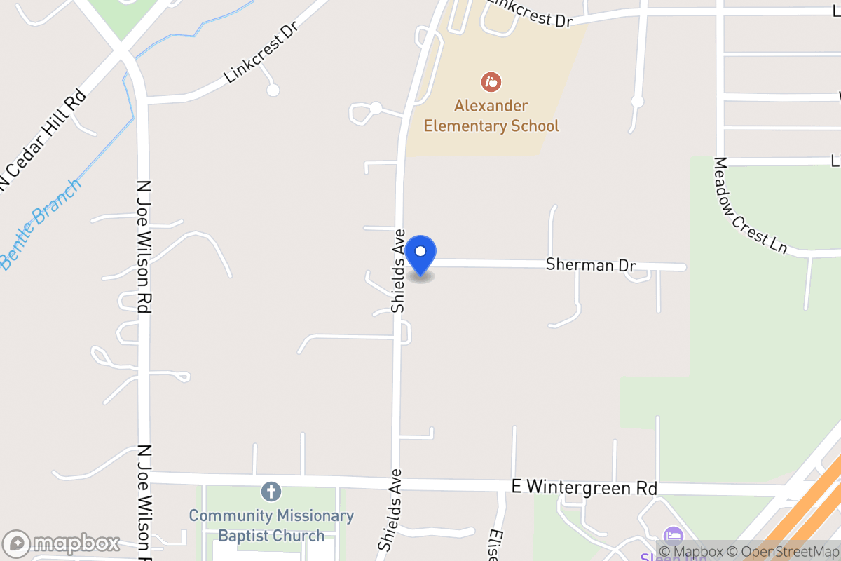 Map of 1432 Shields Ave