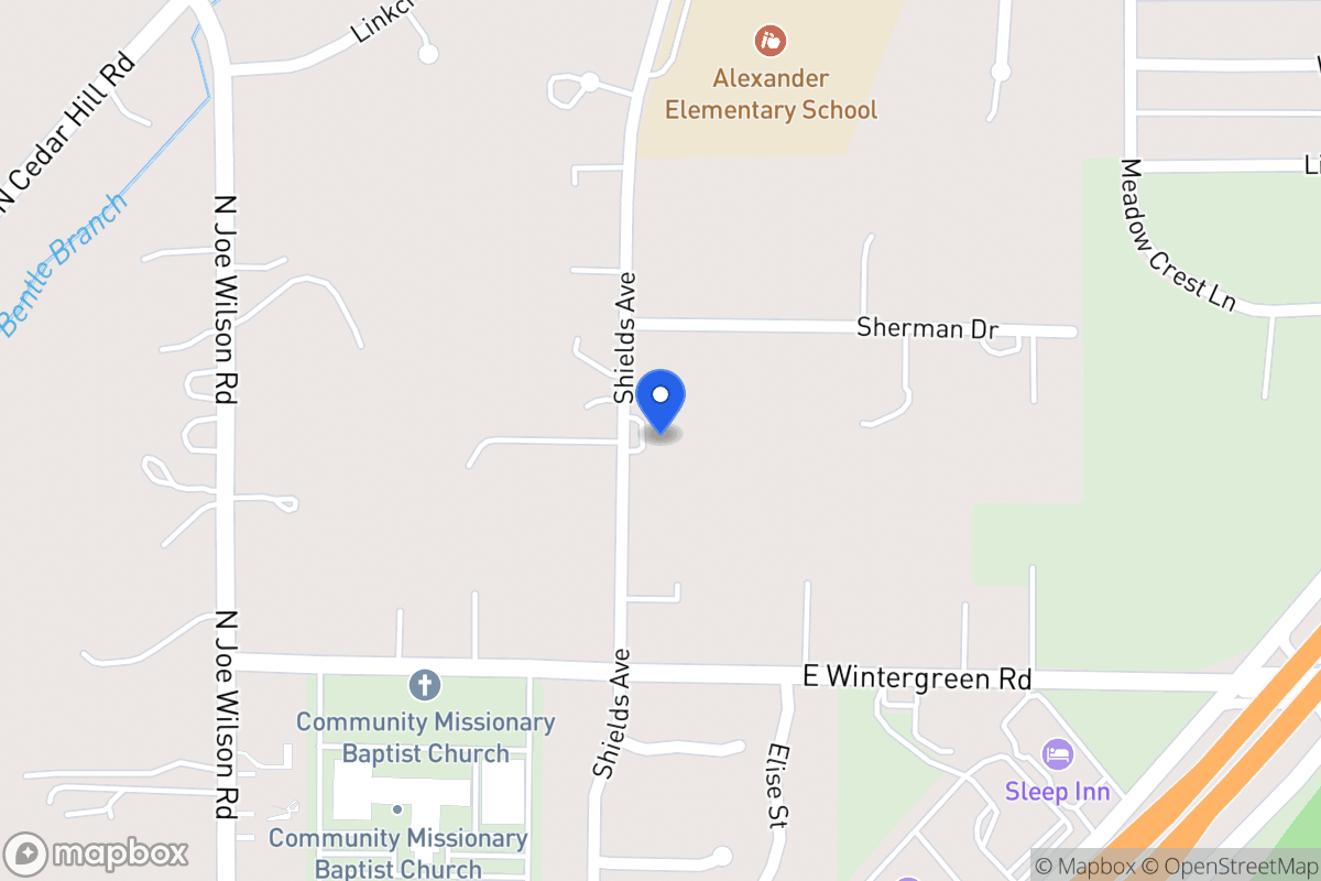Map of 1424 Shields Ave
