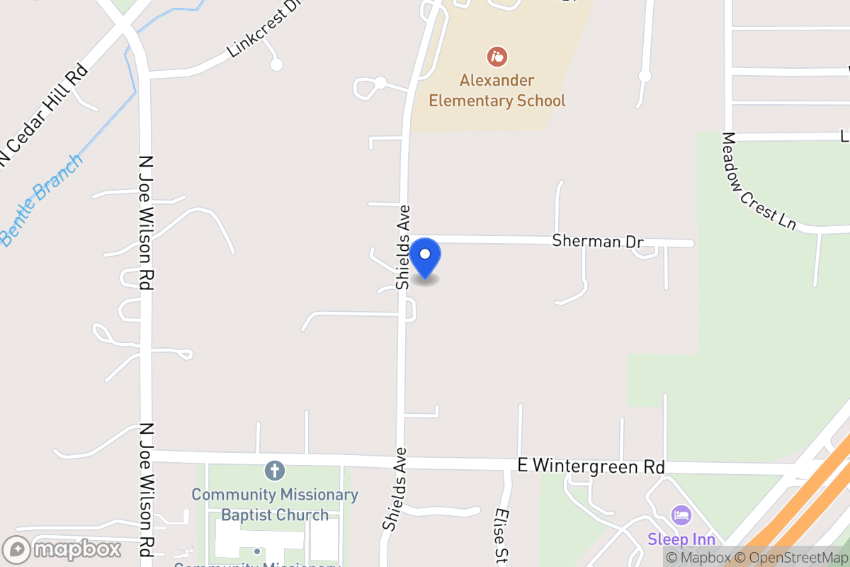 Map of 1428 Shields Ave