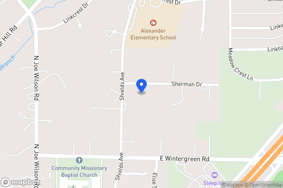 Map of 1008 Sherman Dr
