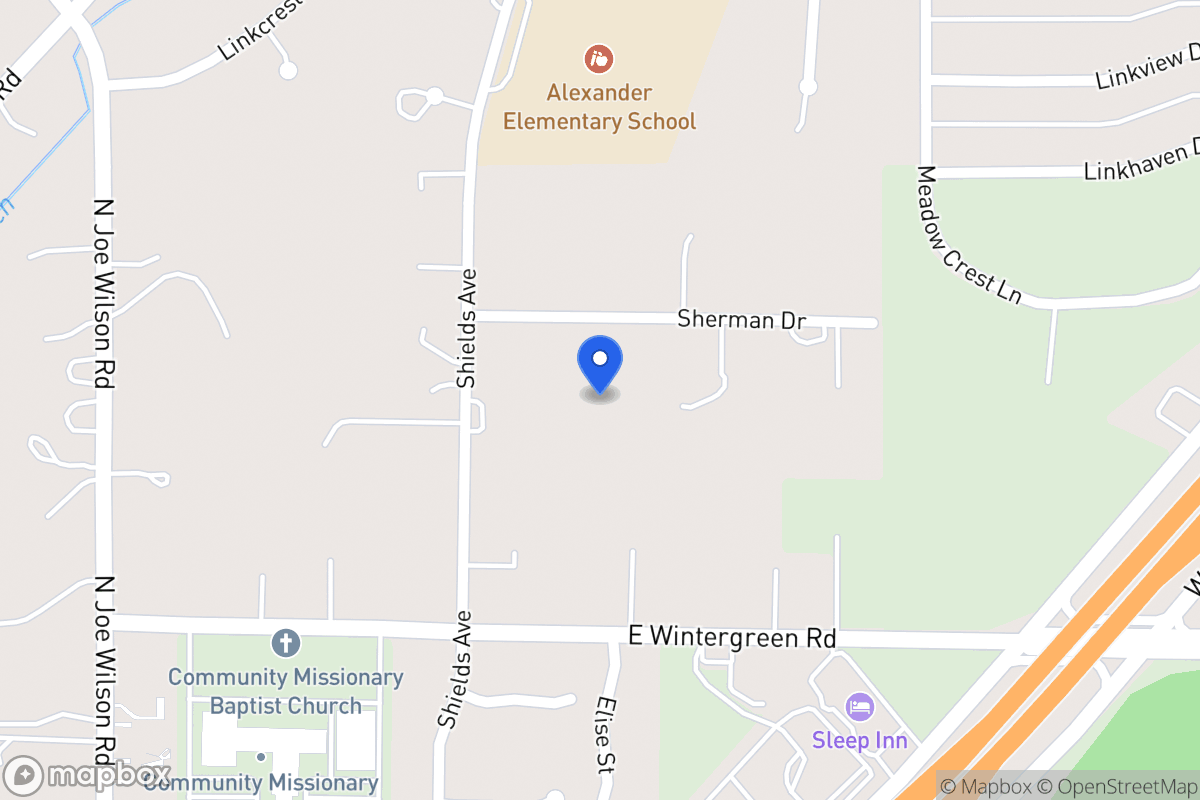 Map of 1016 Sherman Dr