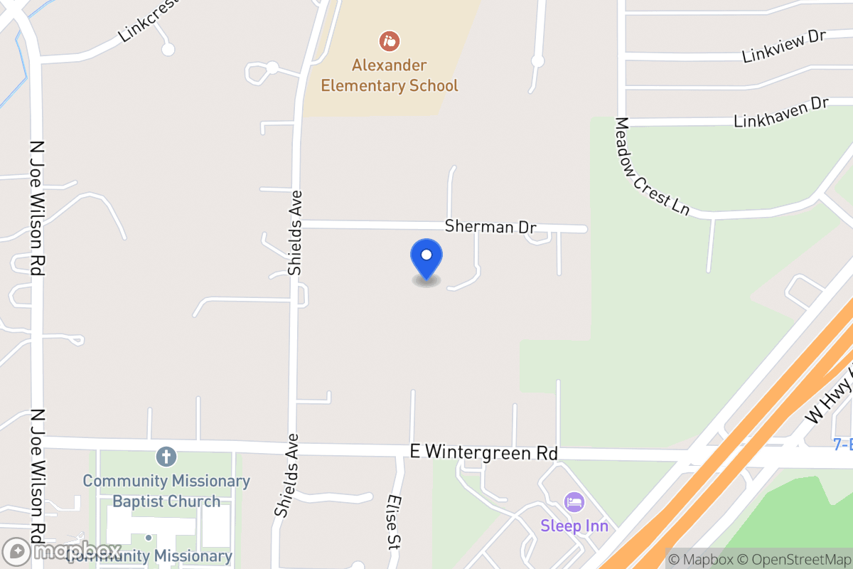Map of 1022 Sherman Dr